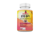 "EYE-SPY" Vision Function Formula Including Lutein & Zeaxanthin for EYE HEALTH Immune System Boost Color Perception Vitamins & Minerals w/ B12 Bilberry